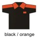 black / orange