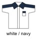 white / navy